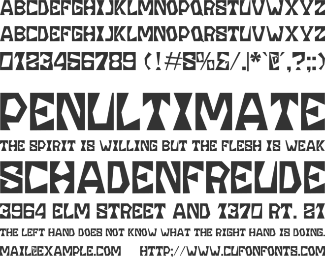 Blocksmith font preview