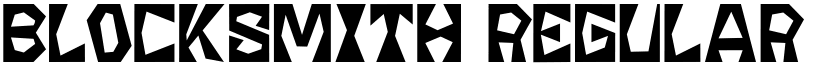 Blocksmith Regular font