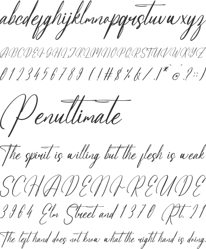 Arathevil Bontegliar font preview