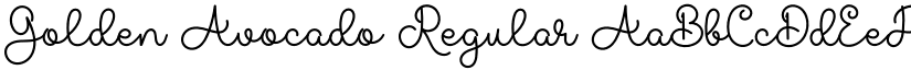 Golden Avocado Regular font