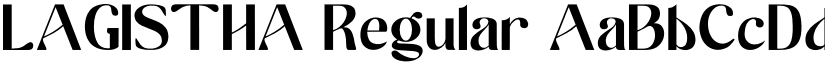 LAGISTHA Regular font