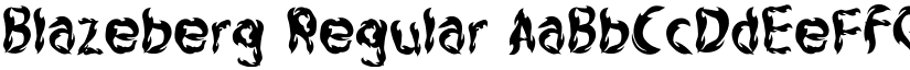 Blazeberg Regular font