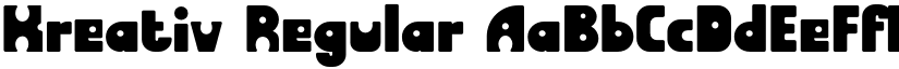 Kreativ Regular font