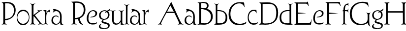 Pokra Regular font