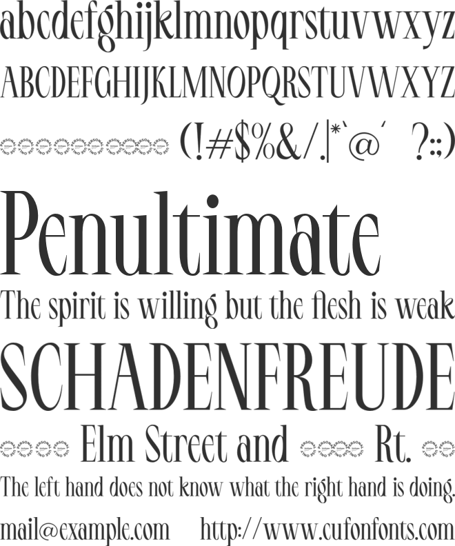 LT Serif font preview