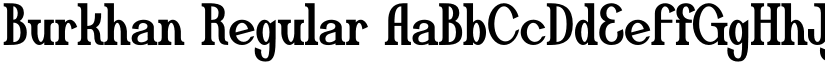Burkhan Regular font