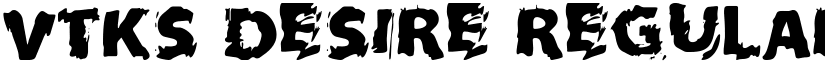 VTKS DESIRE Regular font