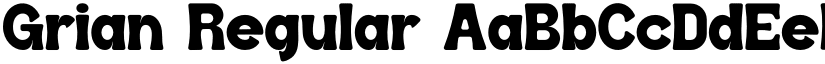 Grian Regular font