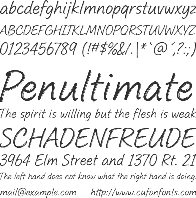 Feltful font preview