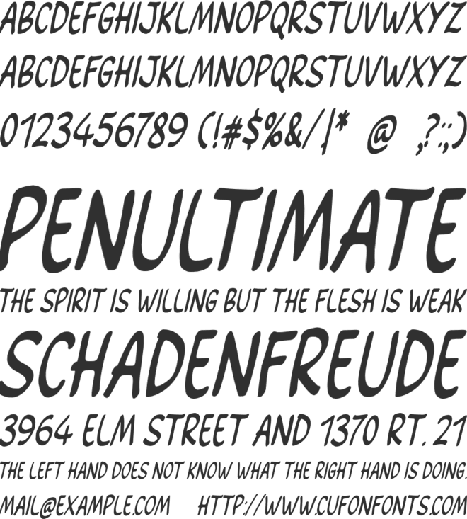 Stream Marker font preview