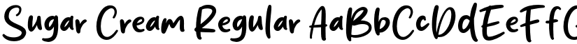 Sugar Cream Regular font