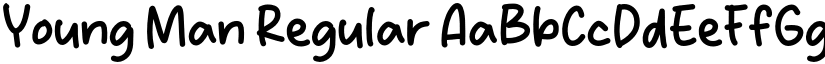 Young Man Regular font