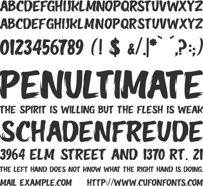 The Vicious Circle font preview