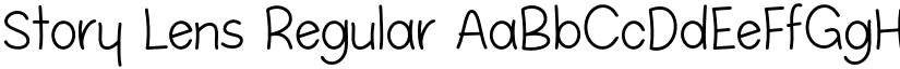 Story Lens Regular font
