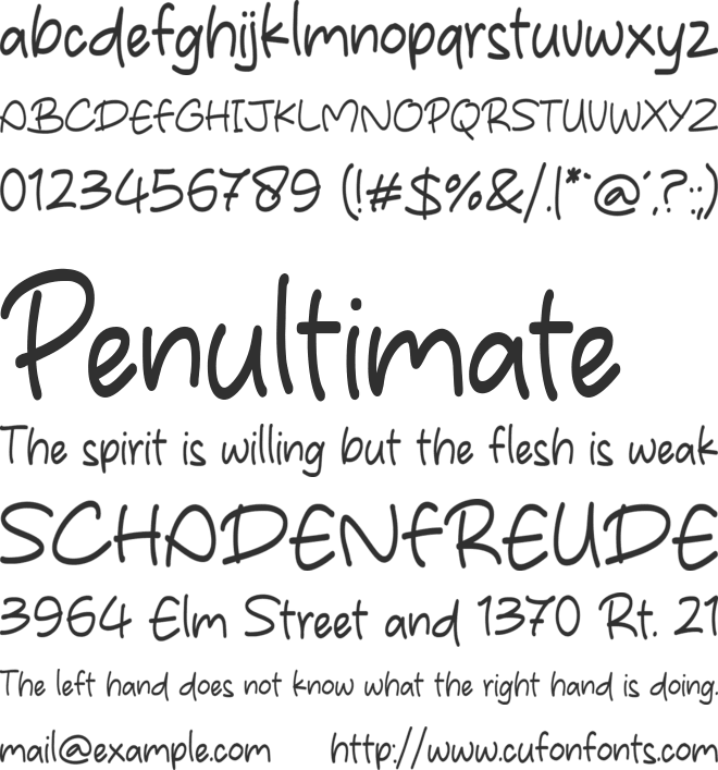Monday Night font preview