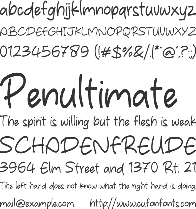 Monday Night font preview