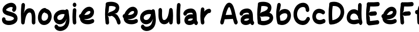 Shogie Regular font