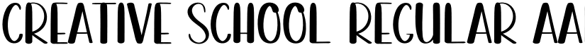 Creative School Regular font