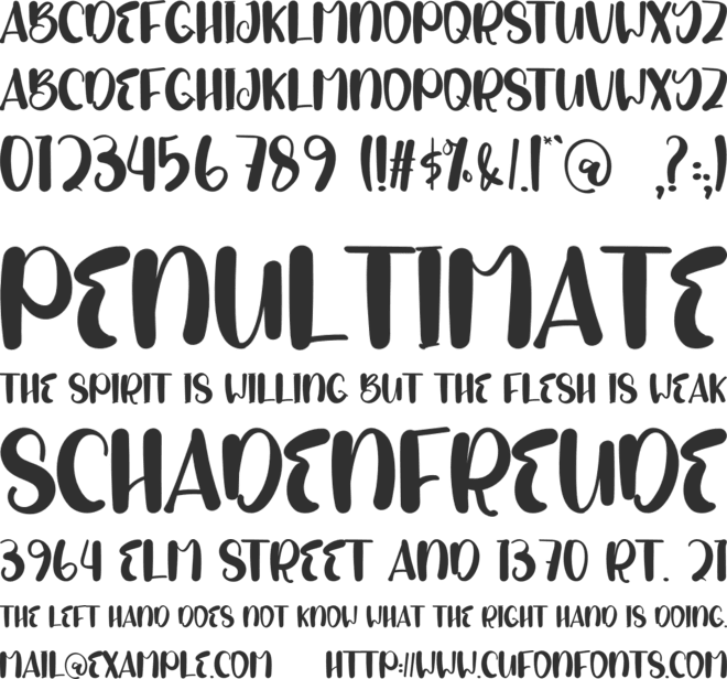 Stay Casual font preview