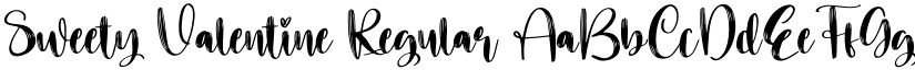 Sweety Valentine Regular font