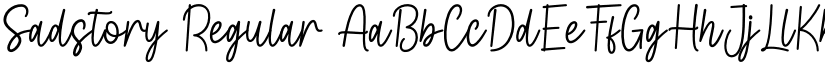 Sadstory Regular font