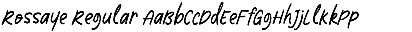 Rossaye Regular font