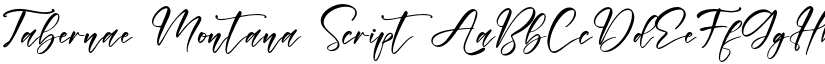 Tabernae Montana Script font