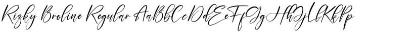 Rizky Broline Regular font