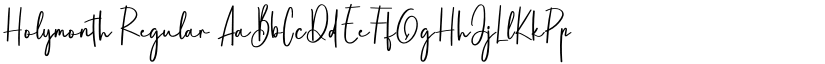 Holymonth Regular font