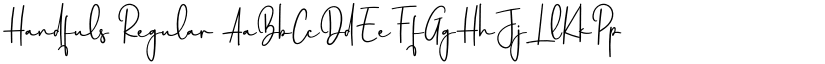 Handfuls Regular font