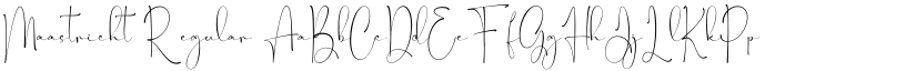 Maastricht font download