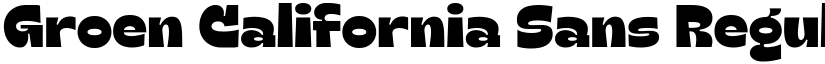 Groen California Sans Regular font