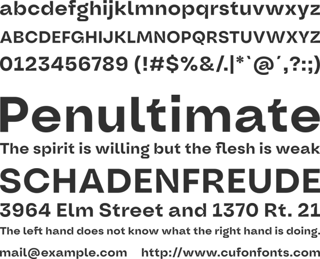 Oddval font preview