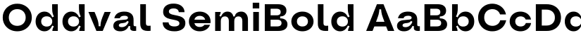 Oddval SemiBold font