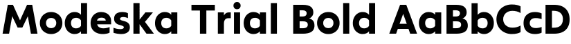 Modeska Trial Bold font