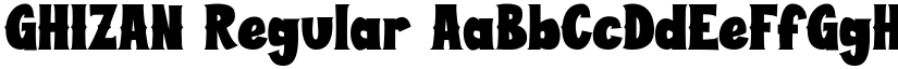 GHIZAN Regular font