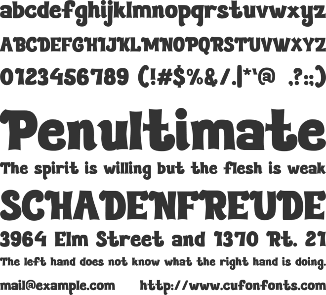 Hestoria font preview