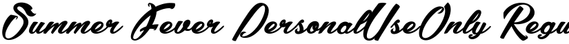 Summer Fever_PersonalUseOnly Regular font