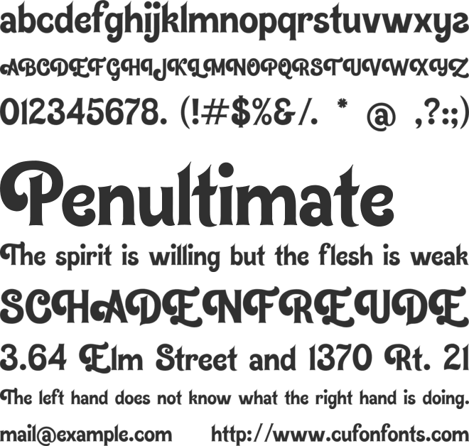 Boogie Boys font preview