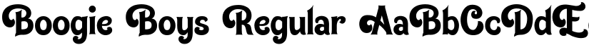 Boogie Boys Regular font