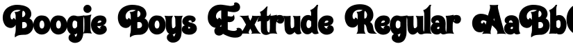 Boogie Boys Extrude Regular font