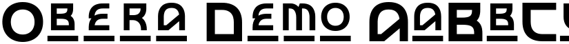 Obera Demo font