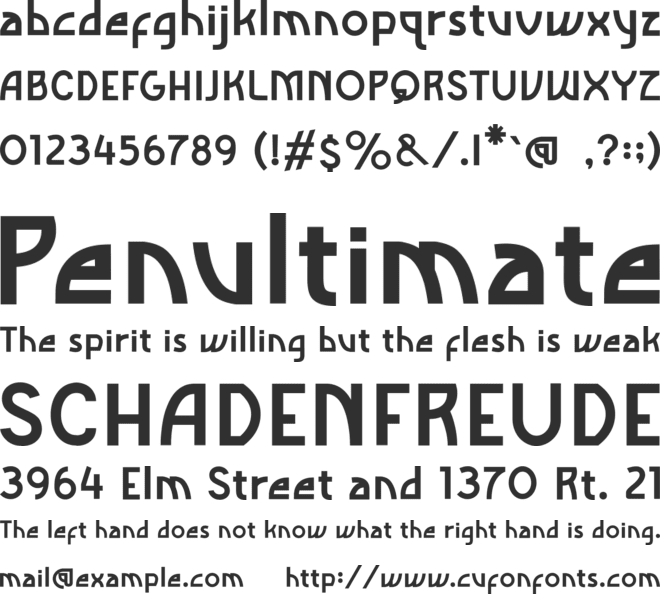 HEXAMIND font preview