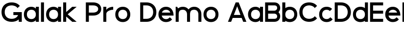 Galak Pro Demo font