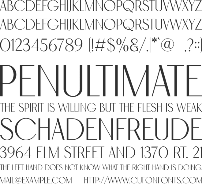 Melodin font preview