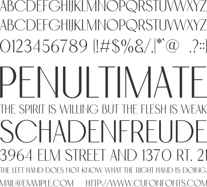 Melodin font preview