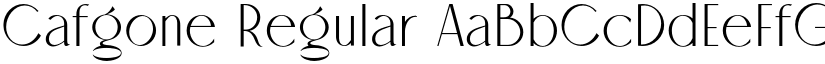 Cafgone Regular font