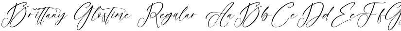 Brittany Glostime Regular font