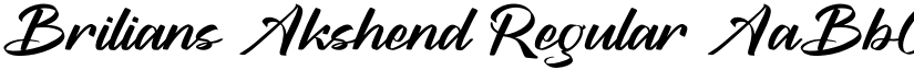 Brilians Akshend Regular font