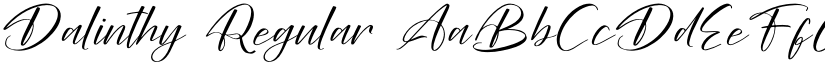 Dalinthy Regular font